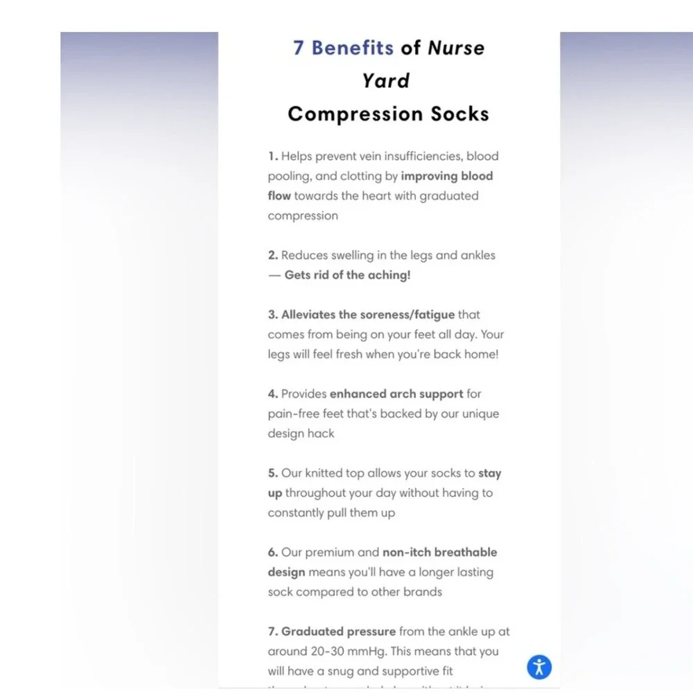 Nurse Yard Compression Socks Black Gray Checkerboard Pattern Size‎ S M